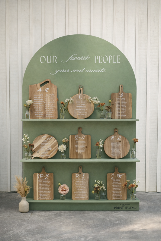 Custom Wooden Shelf Display (Rental) (6.5 ft)